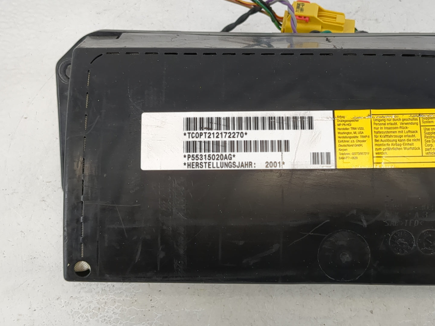 2002 Jeep Liberty Air Bag Passenger Right Dashboard OEM Fits OEM Used Auto Parts - Oemusedautoparts1.com