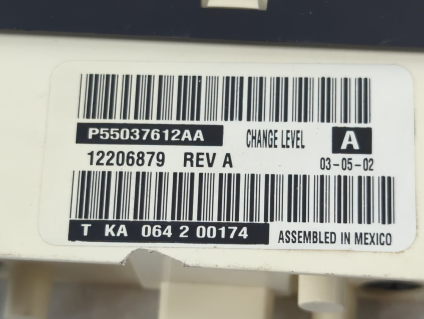 1999-2005 Jeep Wrangler Climate Control Module Temperature AC/Heater Replacement P/N:12206879 P55037612AA Fits OEM Used Auto