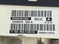 1999-2005 Jeep Wrangler Climate Control Module Temperature AC/Heater Replacement P/N:12206879 P55037612AA Fits OEM Used Auto