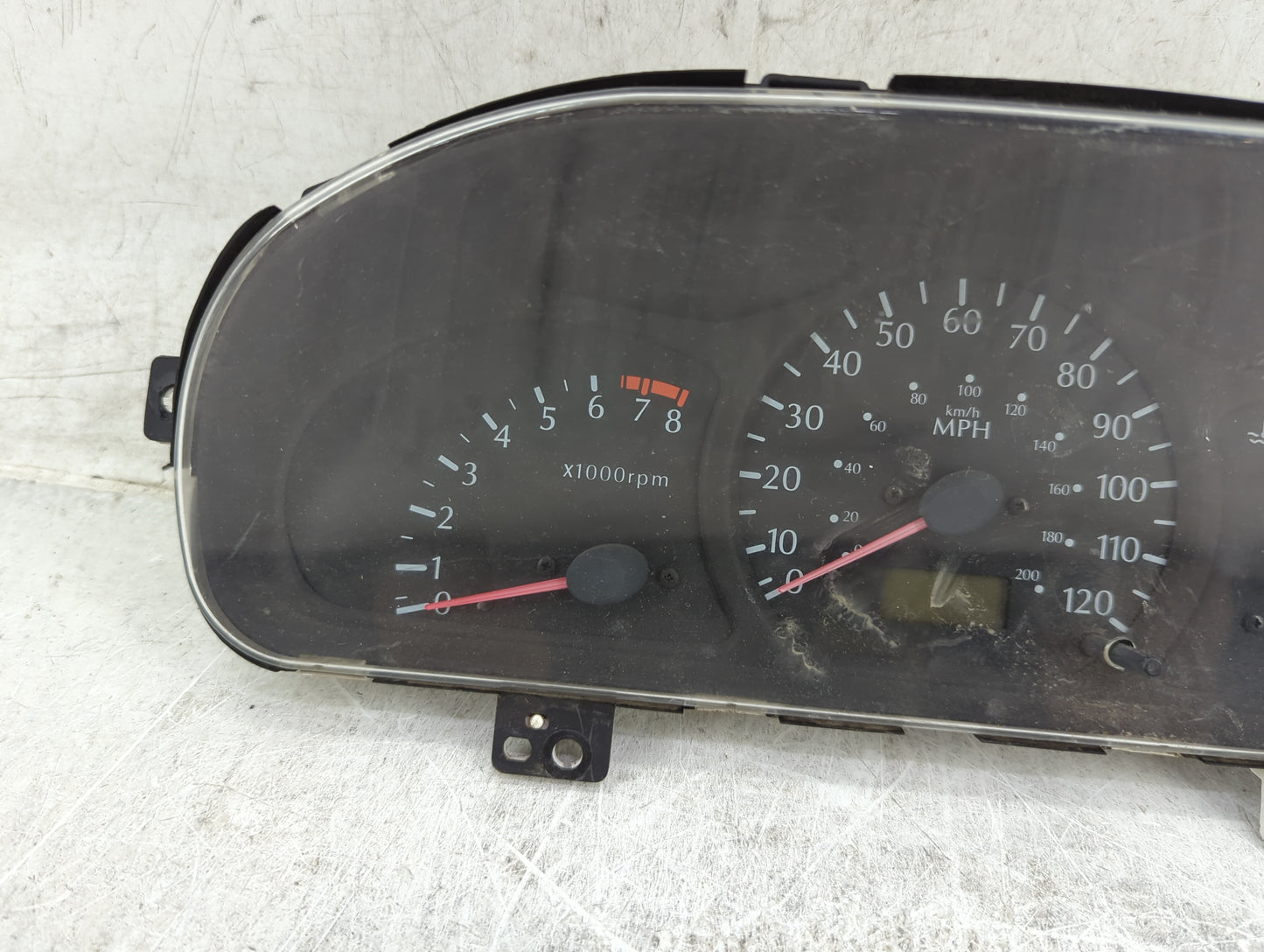 2002 Kia Rio Instrument Cluster Speedometer Gauges P/N:0K32B55430N 7880-5600, 7881-5101B Fits OEM Used Auto Parts - Oemuseda