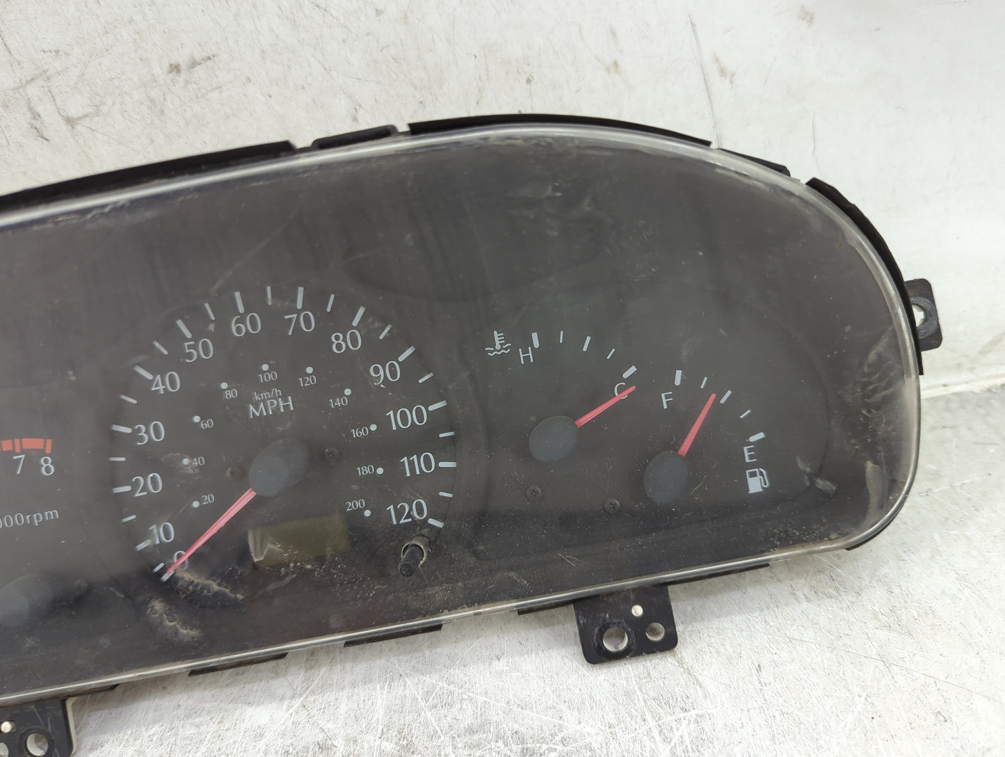 2002 Kia Rio Instrument Cluster Speedometer Gauges P/N:0K32B55430N 7880-5600, 7881-5101B Fits OEM Used Auto Parts - Oemuseda
