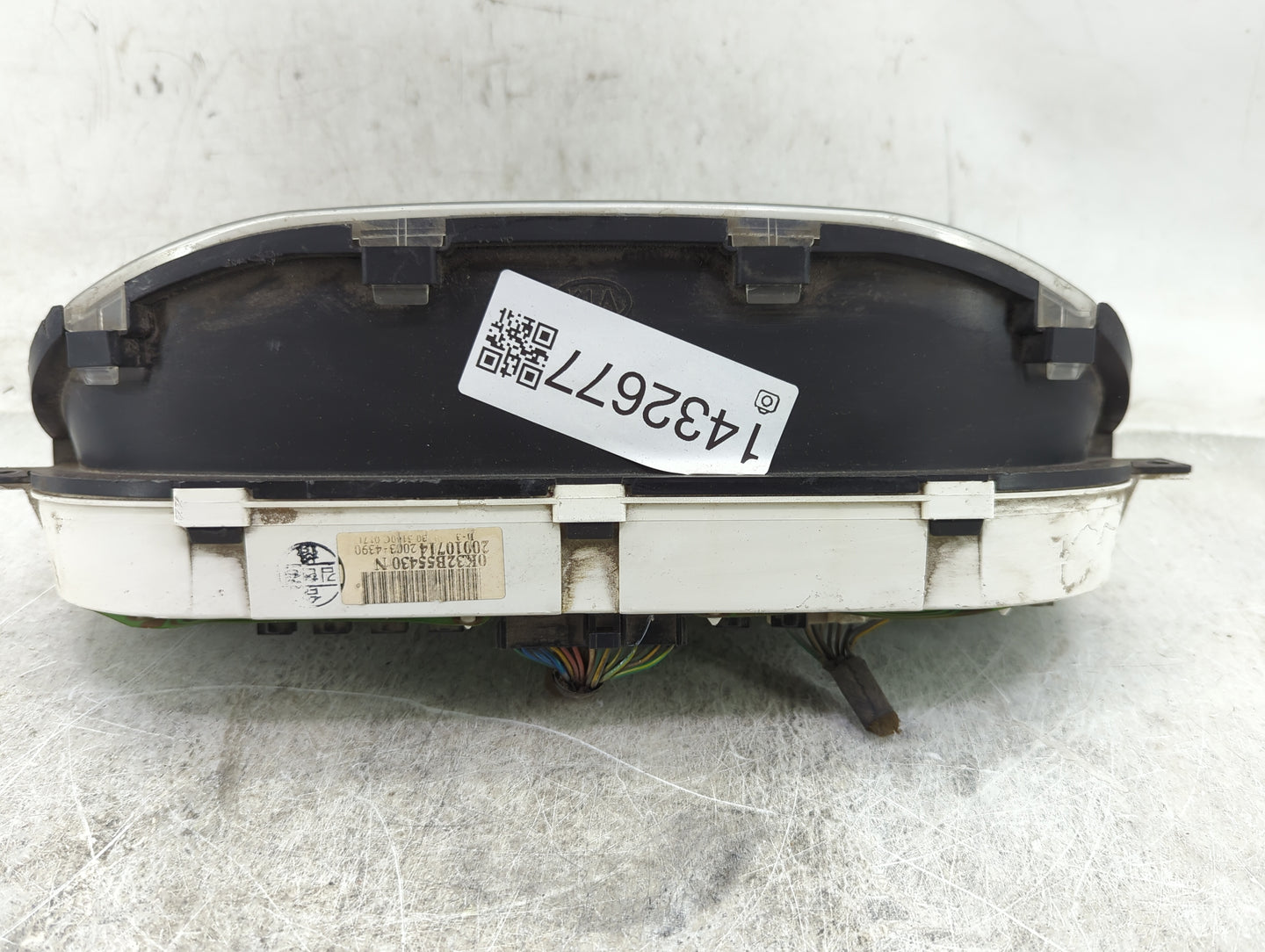 2002 Kia Rio Instrument Cluster Speedometer Gauges P/N:0K32B55430N 7880-5600, 7881-5101B Fits OEM Used Auto Parts - Oemuseda