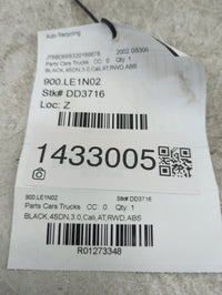 2002 Lexus Gs300 Headrest Head Rest Front Driver Seat Black - Oemusedautoparts1.com