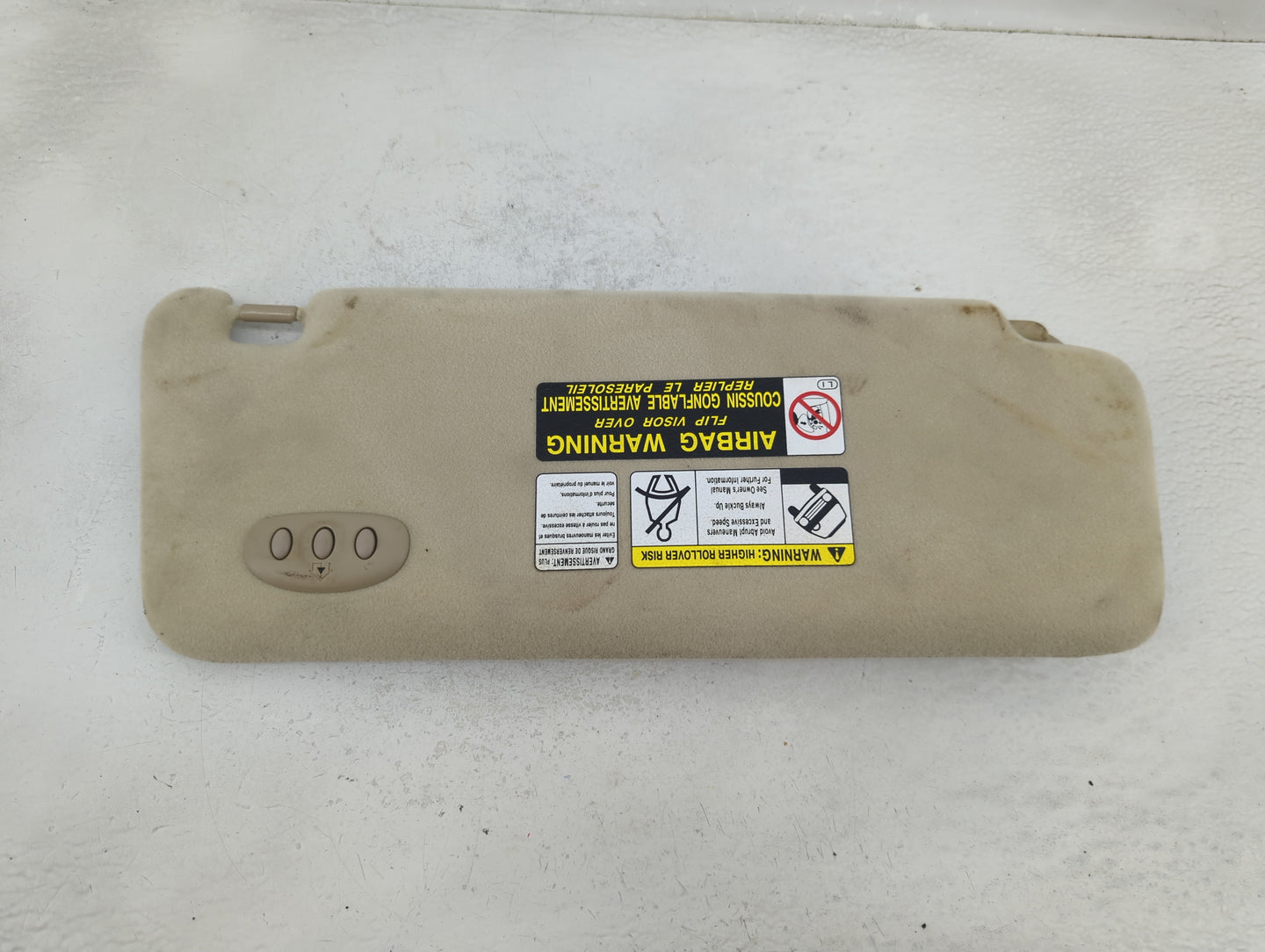2001-2002 Lexus Rx300 Sun Visor Shade Replacement Driver Left Mirror Fits Fits 2001 2002 OEM Used Auto Parts - Oemusedautopa