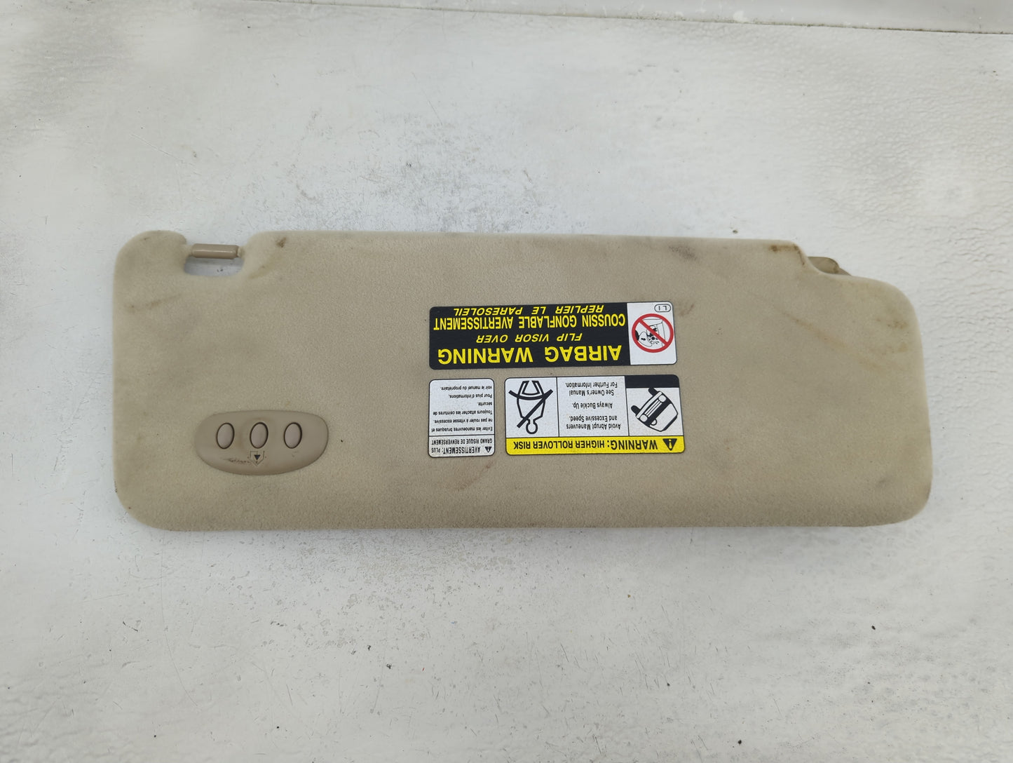 2001-2002 Lexus Rx300 Sun Visor Shade Replacement Driver Left Mirror Fits Fits 2001 2002 OEM Used Auto Parts - Oemusedautopa
