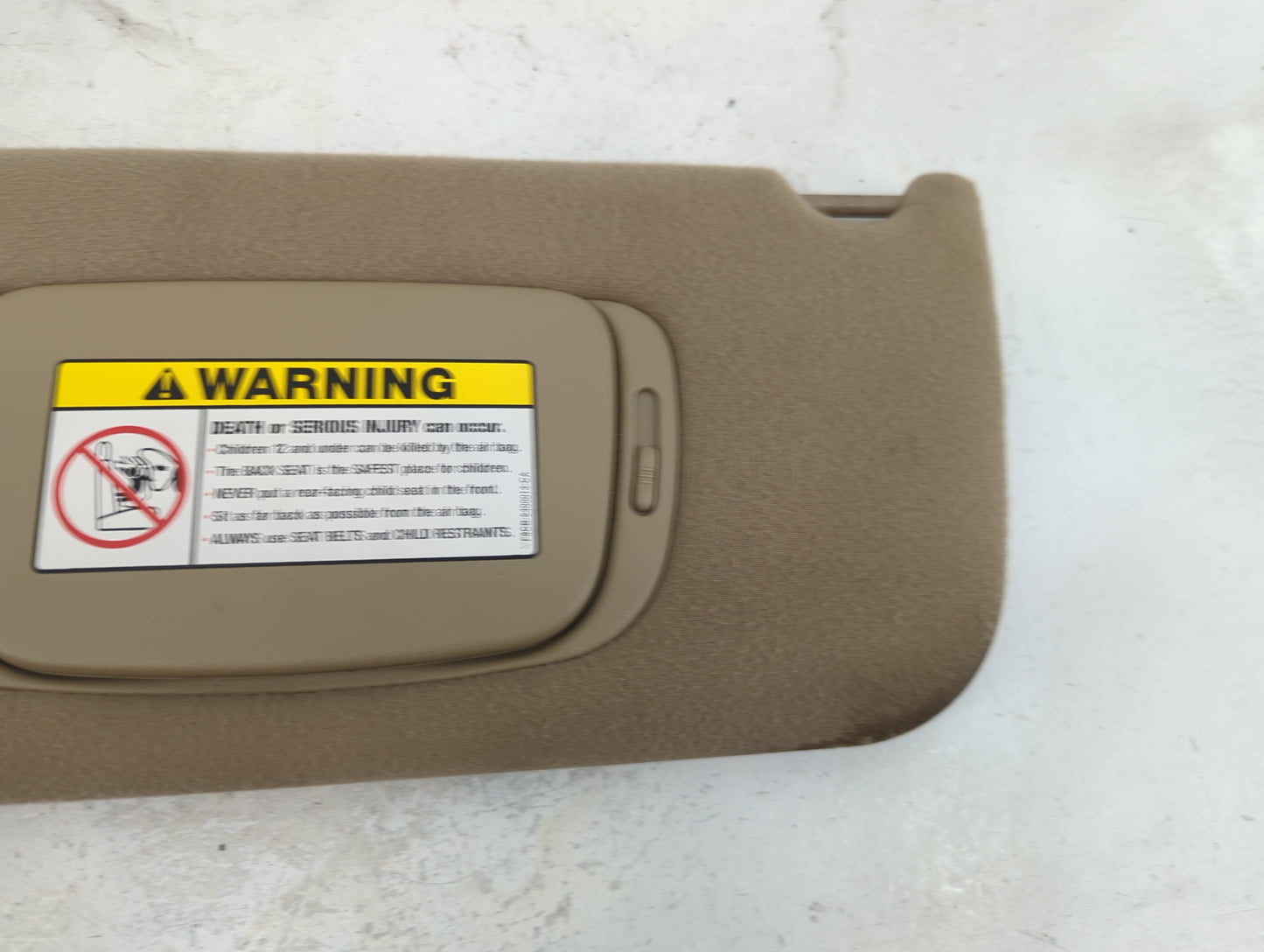 2002 Lincoln Continental Sun Visor Shade Replacement Driver Left Mirror Fits OEM Used Auto Parts - Oemusedautoparts1.com