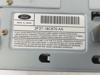 2002 Lincoln Continental Radio AM FM Cd Player Receiver Replacement P/N:2F3T-18C870-AA Fits OEM Used Auto Parts - Oemusedaut