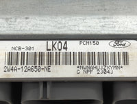 2002 Lincoln Ls PCM Engine Control Computer ECU ECM PCU OEM P/N:2W4A-12A650-NE NCB-301, PCM150 Fits OEM Used Auto Parts - Oe