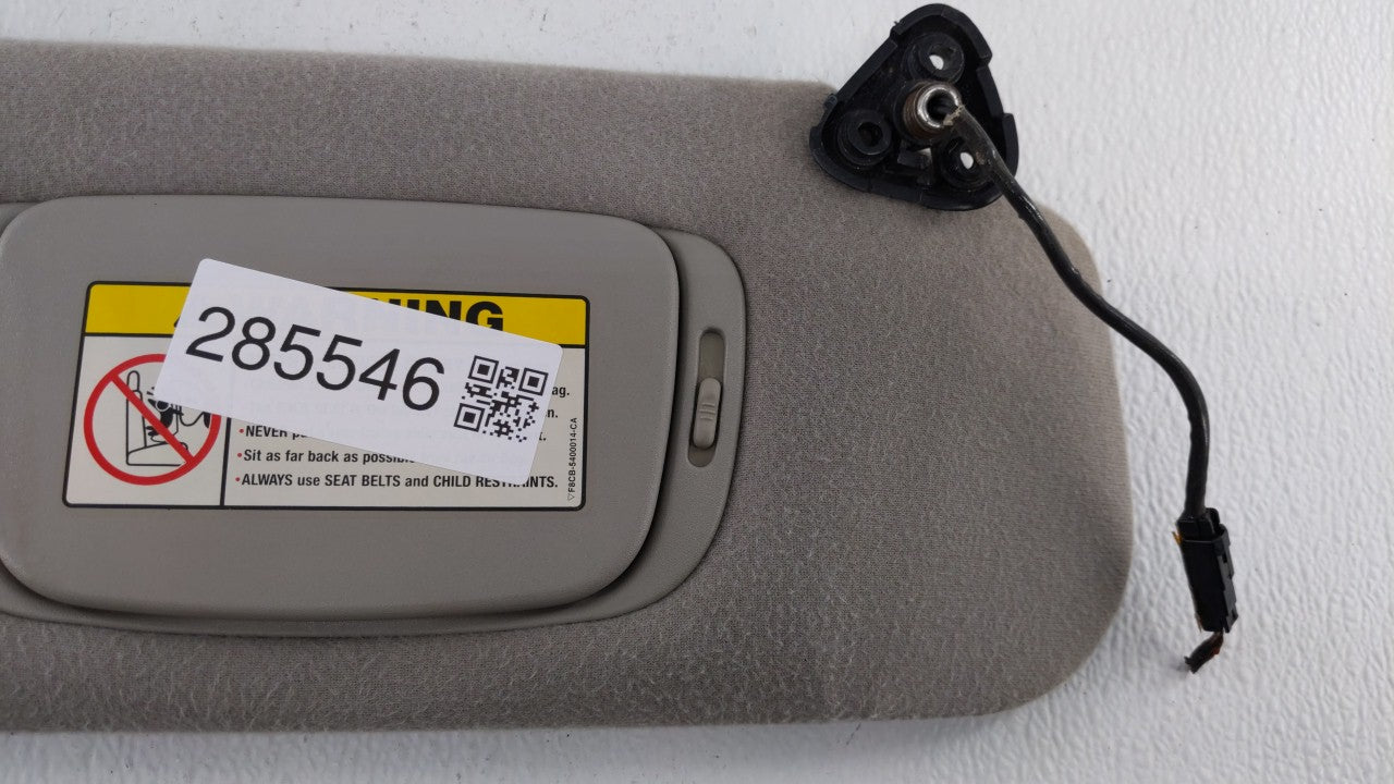 2002 Lincoln Ls Sun Visor Shade Replacement Passenger Right Mirror Fits OEM Used Auto Parts - Oemusedautoparts1.com