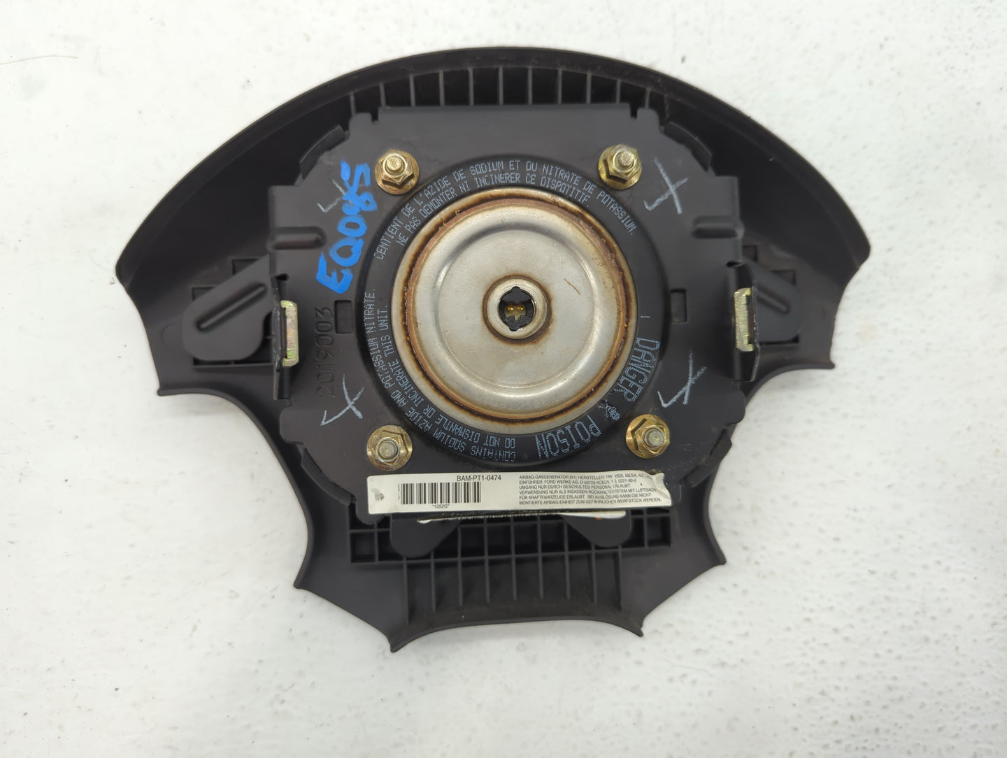 2002 Lincoln Ls Air Bag Driver Left Steering Wheel Mounted - Oemusedautoparts1.com