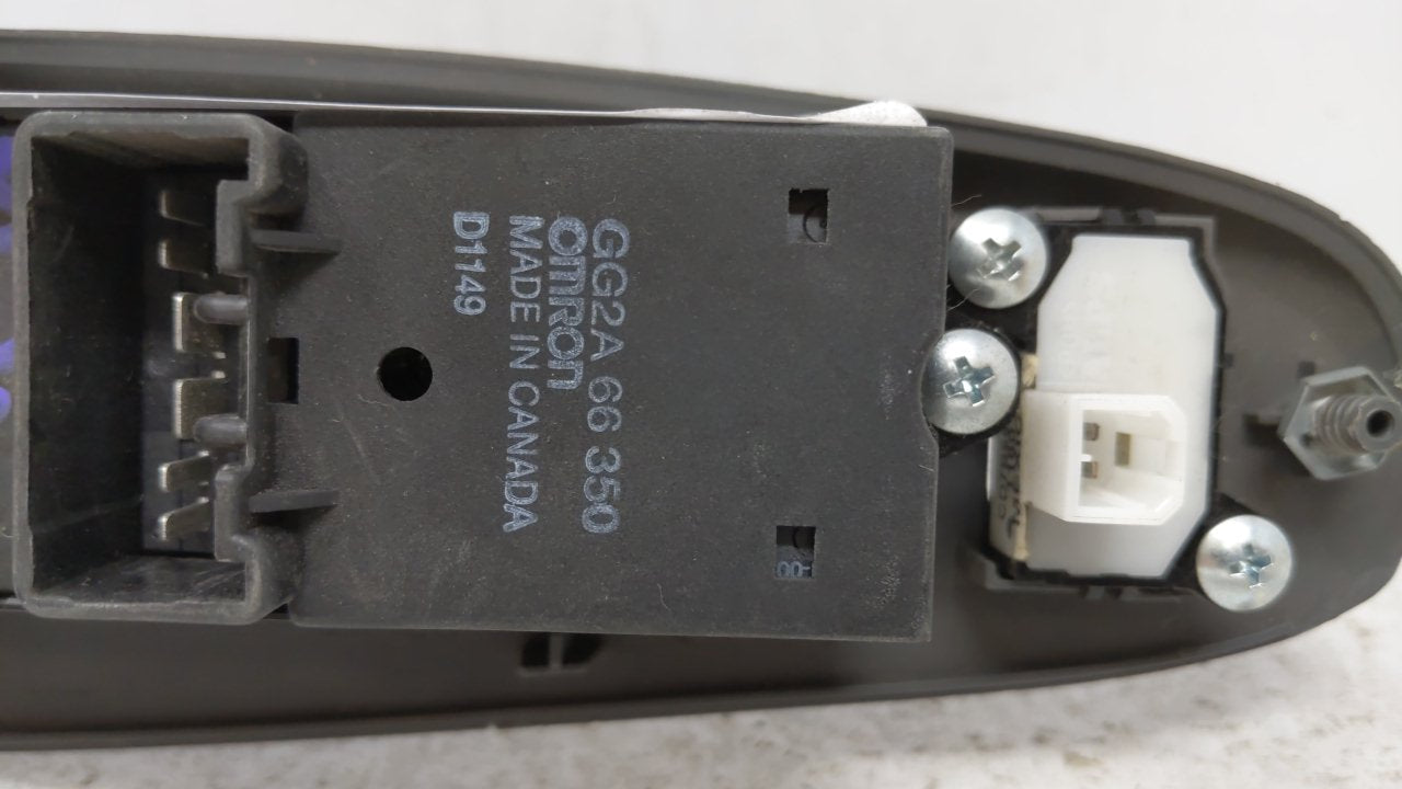 2002 Mazda 626 Master Power Window Switch Replacement Driver Side Left P/N:GG28 66 350 Fits OEM Used Auto Parts - Oemusedaut