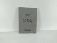 2002 Mazda Protege Owners Manual Book Guide OEM Used Auto Parts - Oemusedautoparts1.com