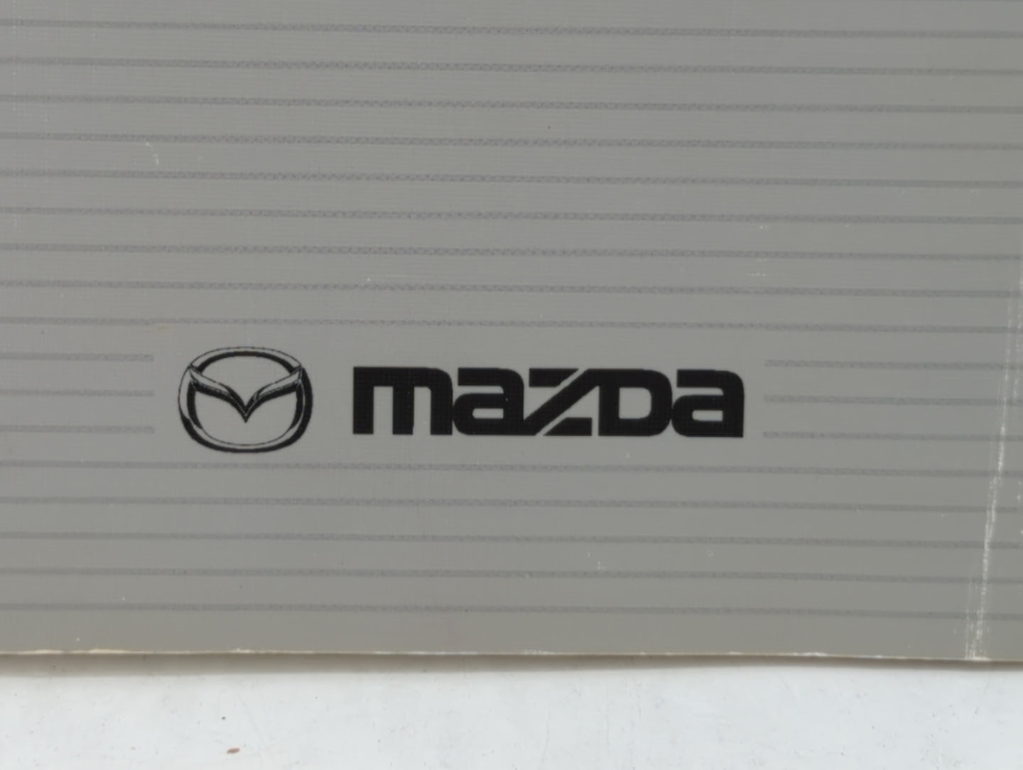 2002 Mazda Protege Owners Manual Book Guide OEM Used Auto Parts - Oemusedautoparts1.com