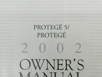 2002 Mazda Protege Owners Manual Book Guide OEM Used Auto Parts - Oemusedautoparts1.com
