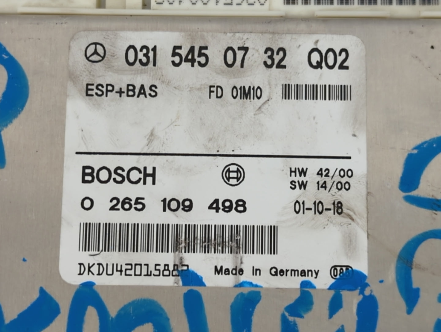 2001 Mercedes-benz Clk320 Body Control Module Bcm Inner Cabin Fuse Box - Oemusedautoparts1.com