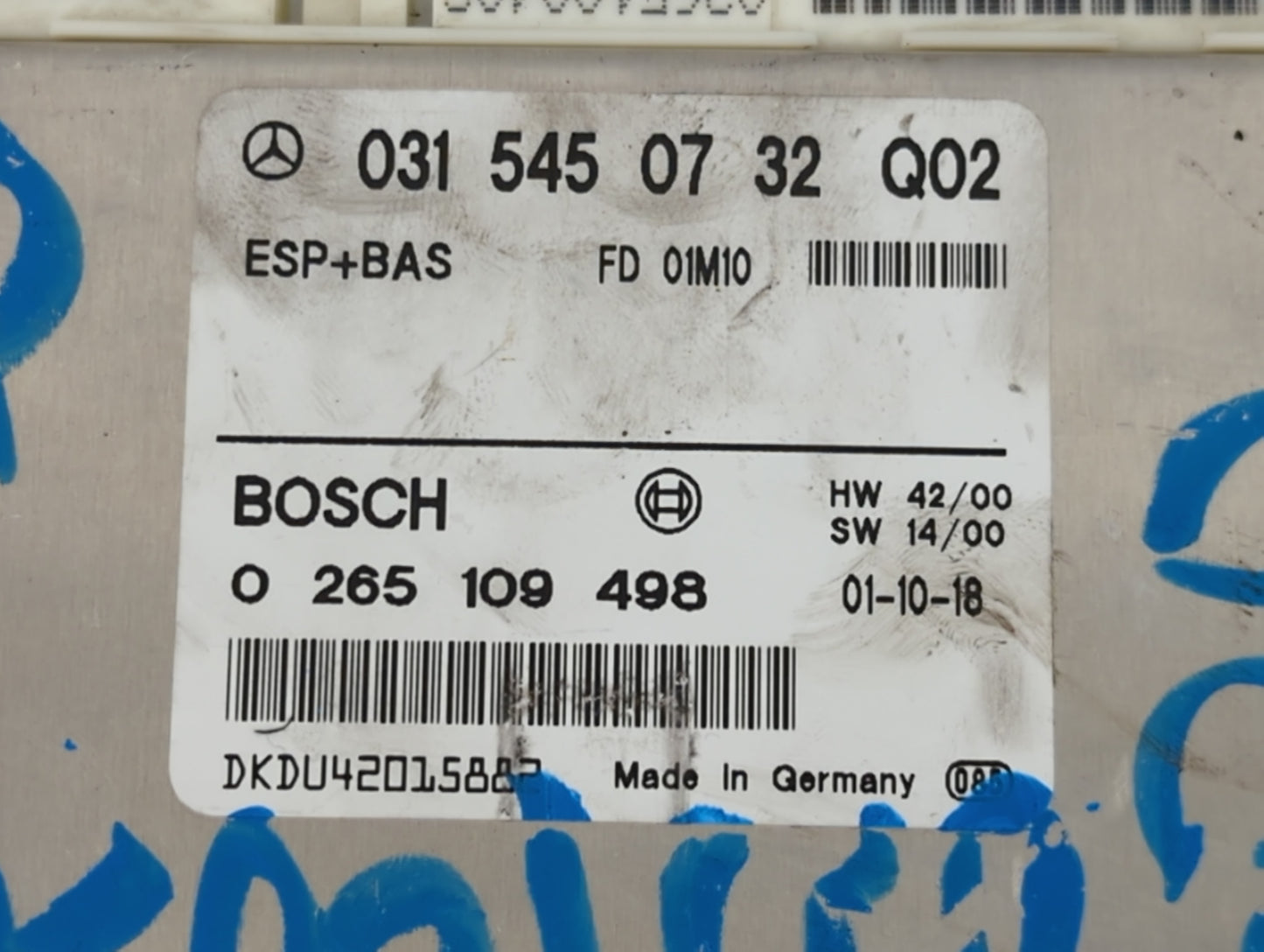 2001 Mercedes-benz Clk320 Body Control Module Bcm Inner Cabin Fuse Box - Oemusedautoparts1.com