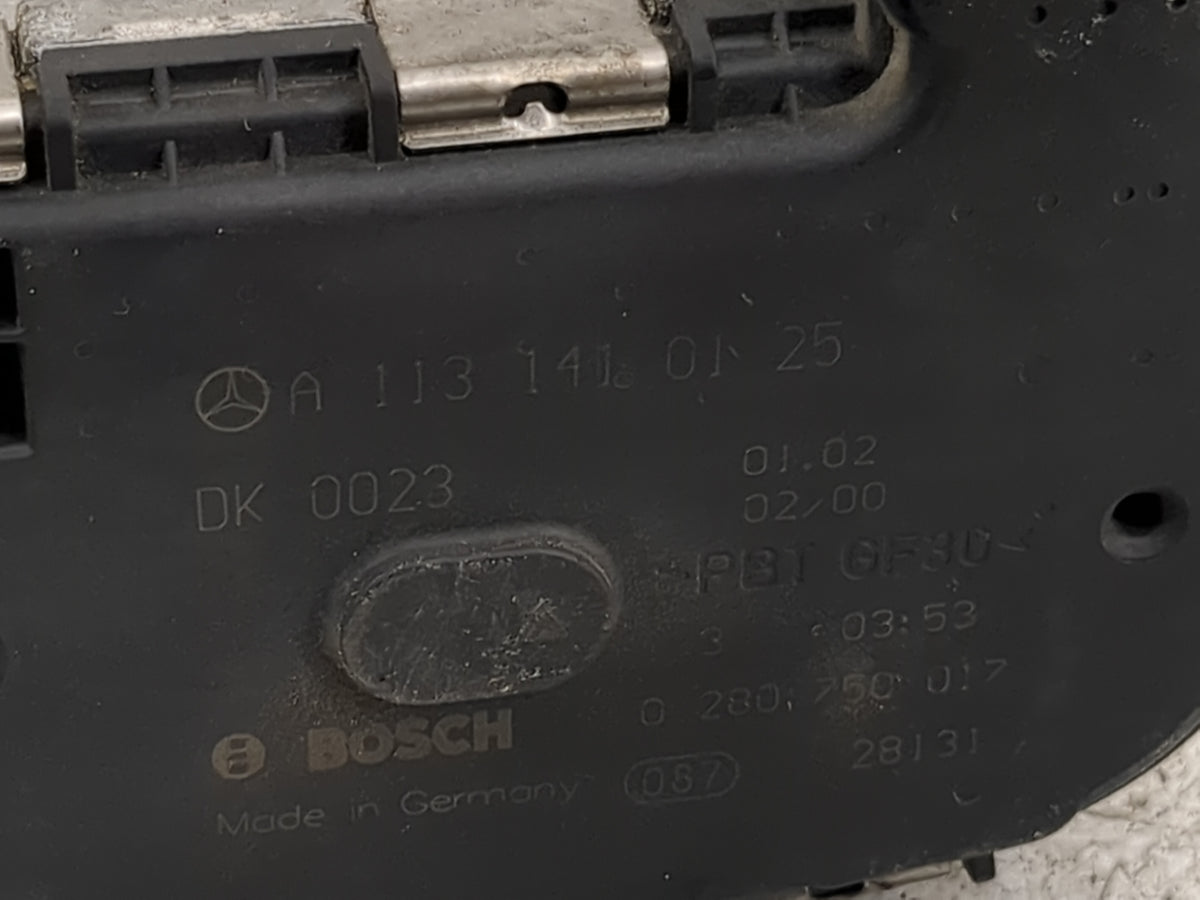 2002 Mercedes-Benz S500 Throttle Body P/N:A1131410125 0280750017, DK0023 Fits OEM Used Auto Parts - Oemusedautoparts1.com