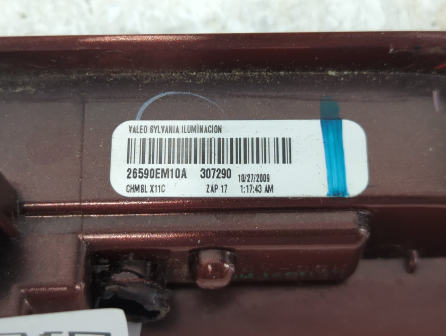 2002 Mercury Sable Third Brake Light Tail Light P/N:26590EM10A Fits OEM Used Auto Parts - Oemusedautoparts1.com