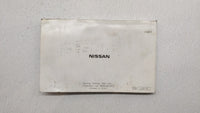 2002 Nissan Altima Owners Manual Book Guide OEM Used Auto Parts - Oemusedautoparts1.com