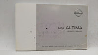 2002 Nissan Altima Owners Manual Book Guide OEM Used Auto Parts - Oemusedautoparts1.com