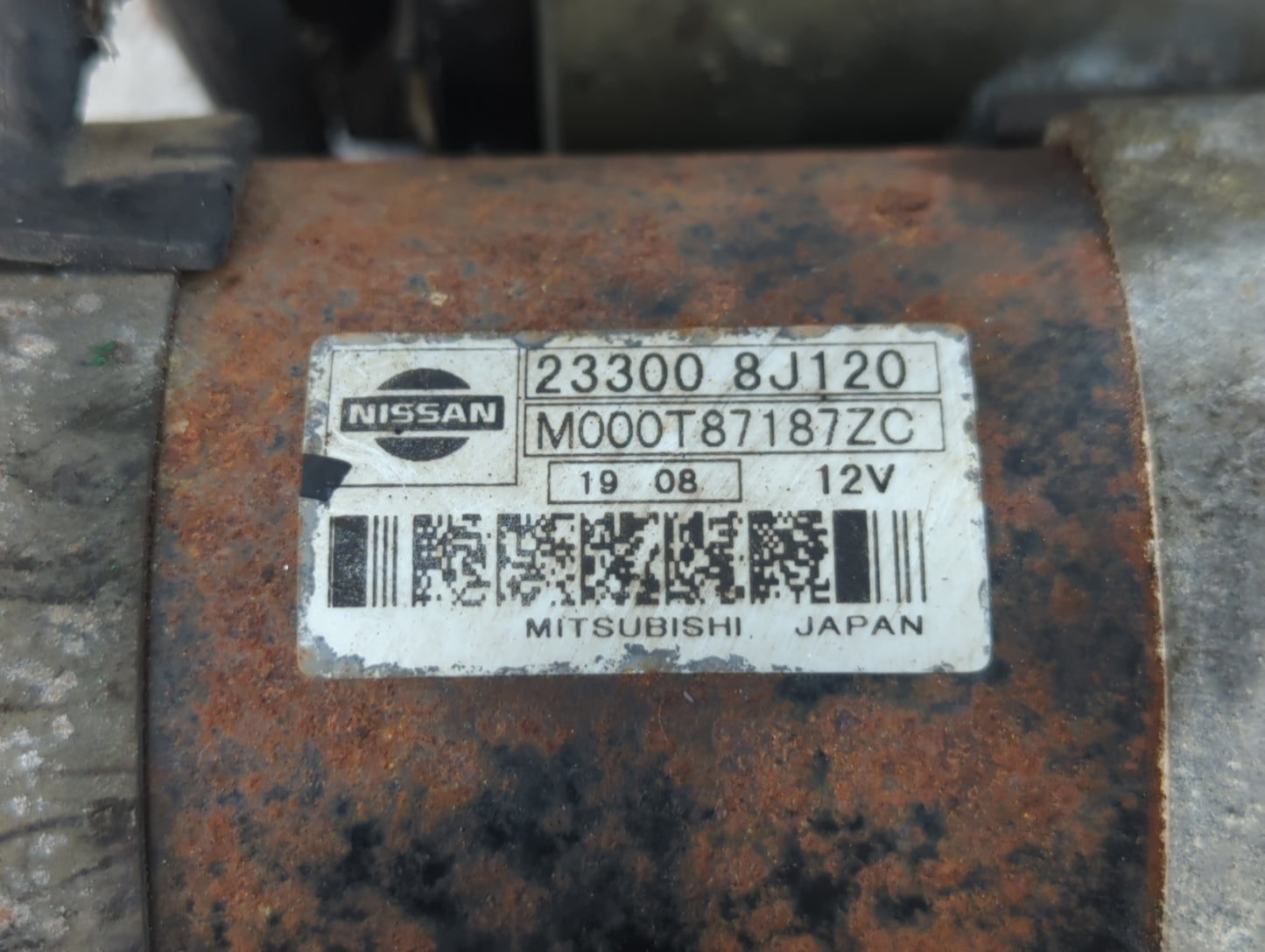 2002-2004 Nissan Altima Car Starter Motor Solenoid OEM P/N:23300 8J120 Fits Fits 2002 2003 2004 2005 2006 OEM Used Auto Part