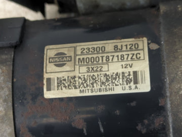 2002-2004 Nissan Altima Car Starter Motor Solenoid OEM P/N:23300 8J120 Fits Fits 2002 2003 2004 2005 2006 OEM Used Auto Parts