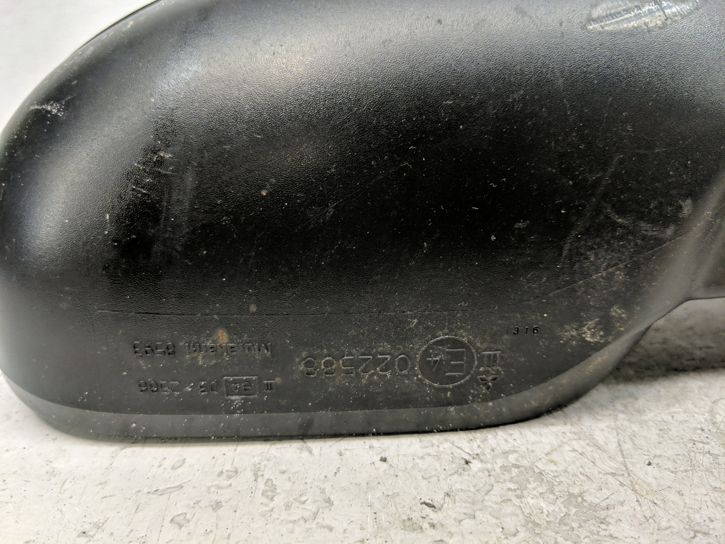2002-2003 Nissan Altima Passenger Right Side View Manual Door Mirror - Oemusedautoparts1.com
