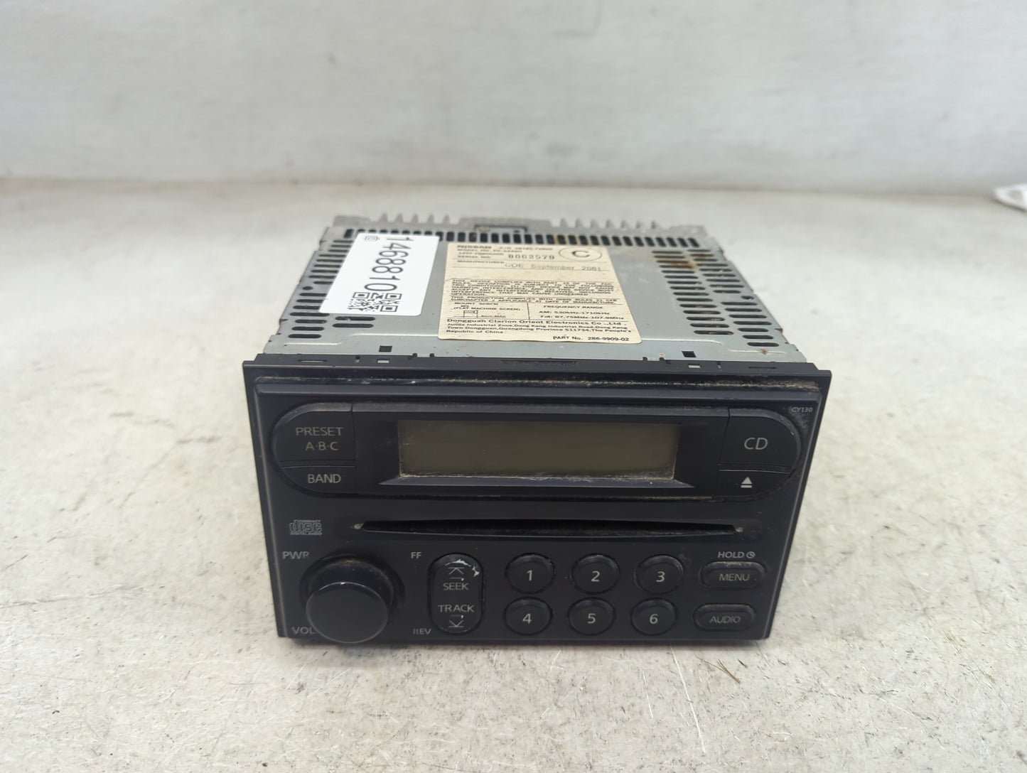 2002-2004 Nissan Xterra Radio AM FM Cd Player Receiver Replacement P/N:28185 7Z800 PP-2449H, 286-9909-02 Fits Fits 2002 2003