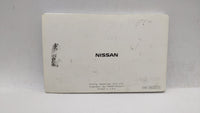 2002 Nissan Xterra Owners Manual Book Guide OEM Used Auto Parts - Oemusedautoparts1.com