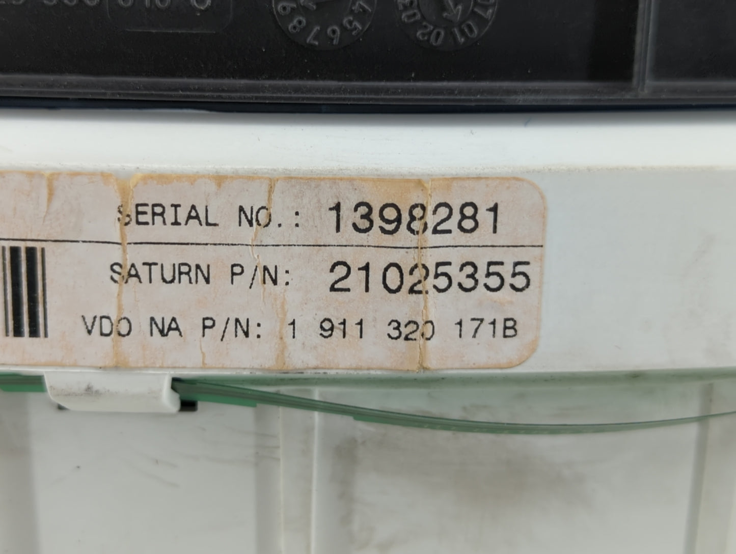 2002 Plymouth Satellite Instrument Cluster Speedometer Gauges P/N:21025355 Fits OEM Used Auto Parts - Oemusedautoparts1.com