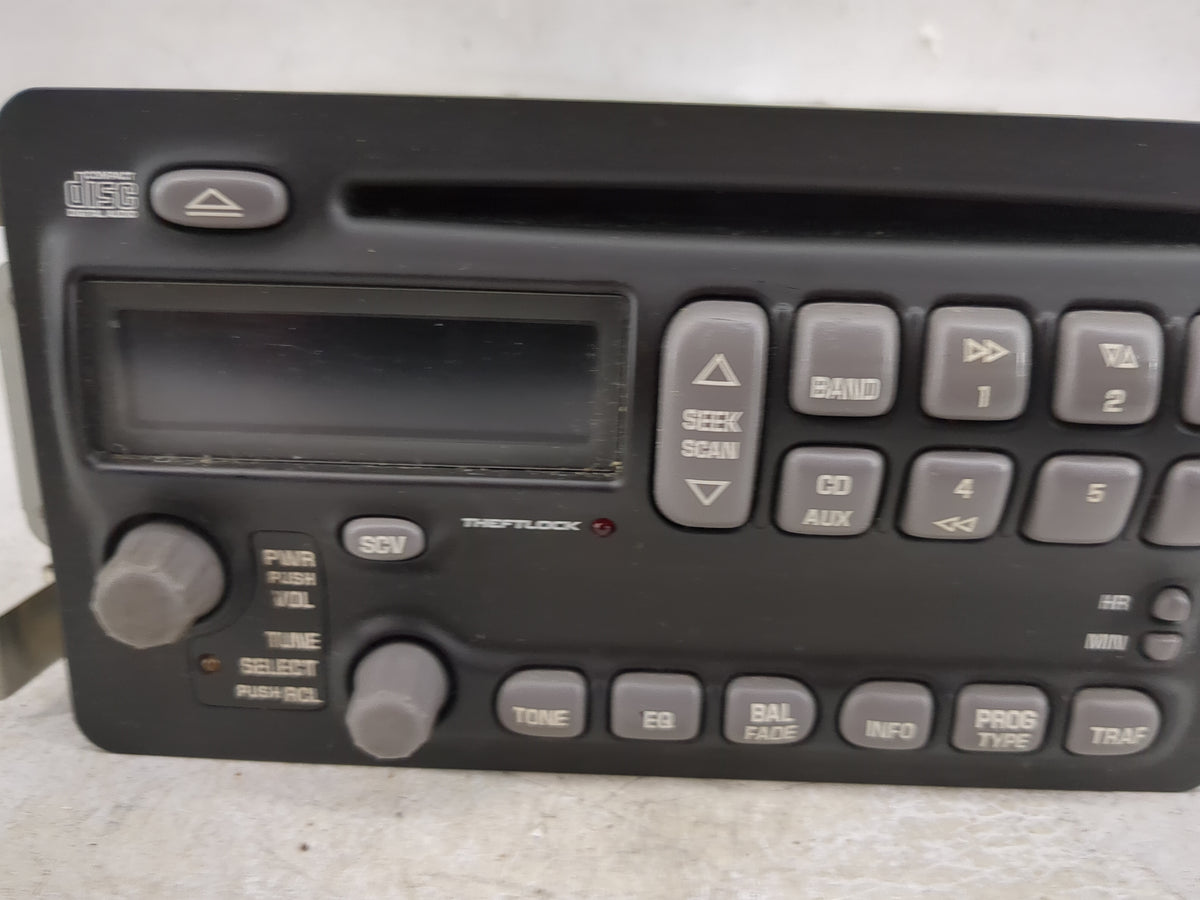 2000-2002 Pontiac Bonneville Radio AM FM Cd Player Receiver Replacement P/N:25752756 Fits Fits 2000 2001 2002 OEM Used Auto 