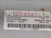 2000-2002 Pontiac Bonneville Radio AM FM Cd Player Receiver Replacement P/N:25752756 Fits Fits 2000 2001 2002 OEM Used Auto 