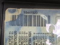 2002-2003 Pontiac Grand Prix Fusebox Fuse Box Panel Relay Module P/N:15441920 15404332 Fits Fits 2002 2003 OEM Used Auto Par