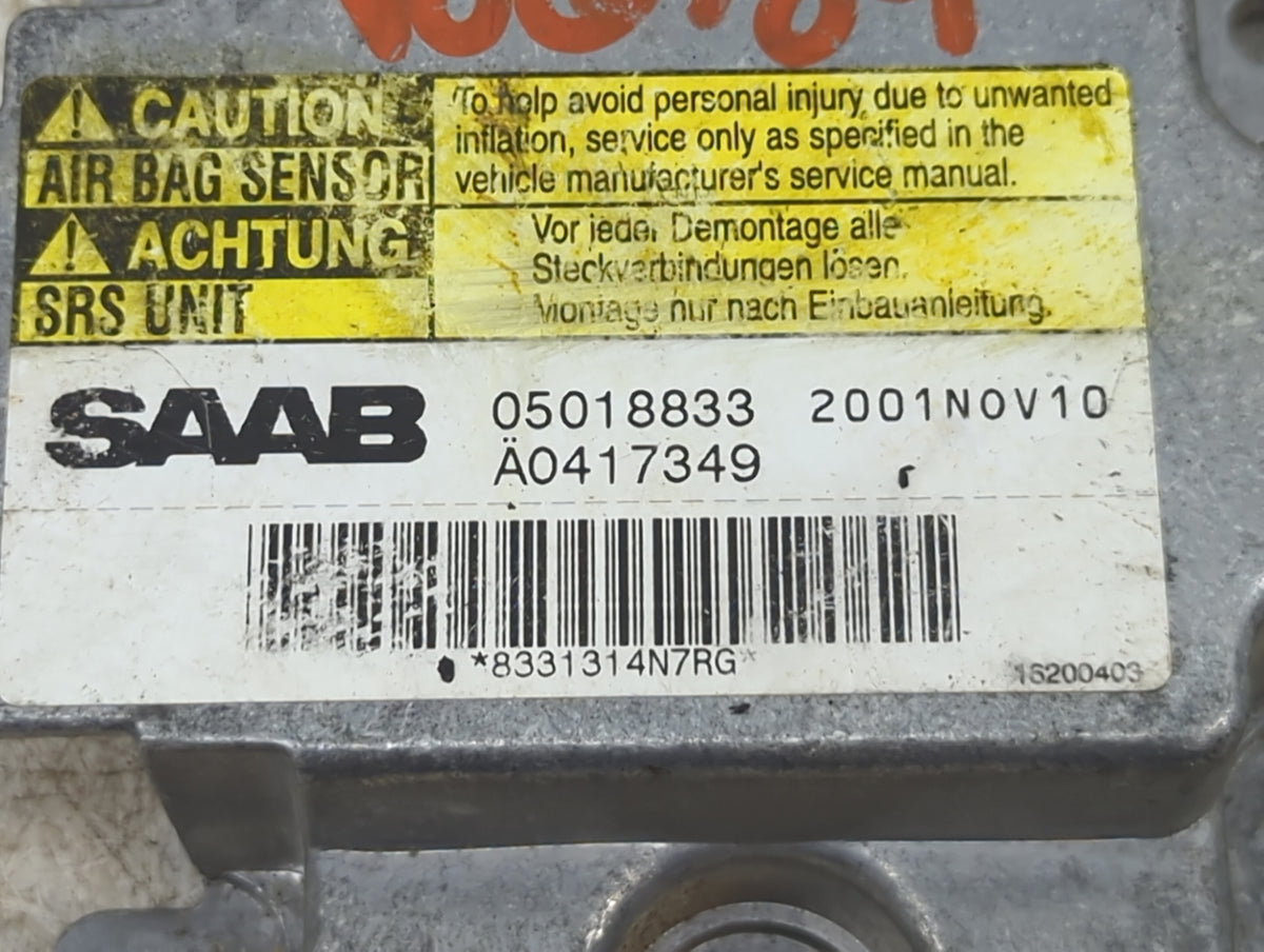1999-2003 Saab 9-3 Safety Restraint Srs Airbag Control Module - Oemusedautoparts1.com