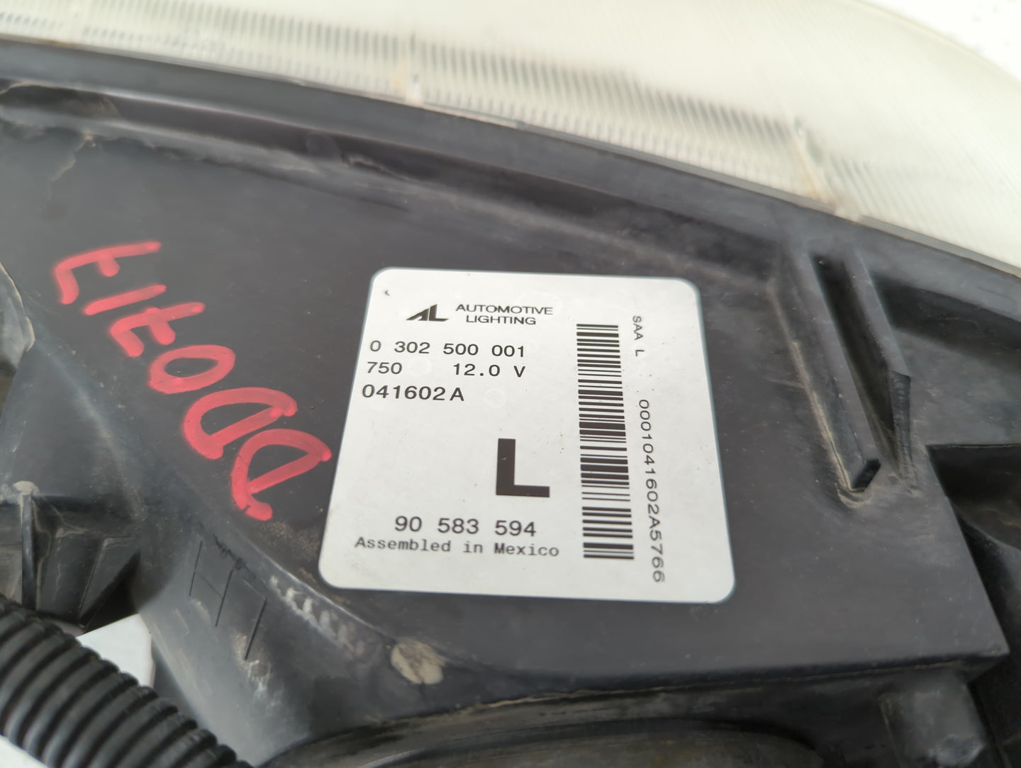 2000-2000 Saturn Ls Driver Left Oem Head Light Headlight Lamp - Oemusedautoparts1.com