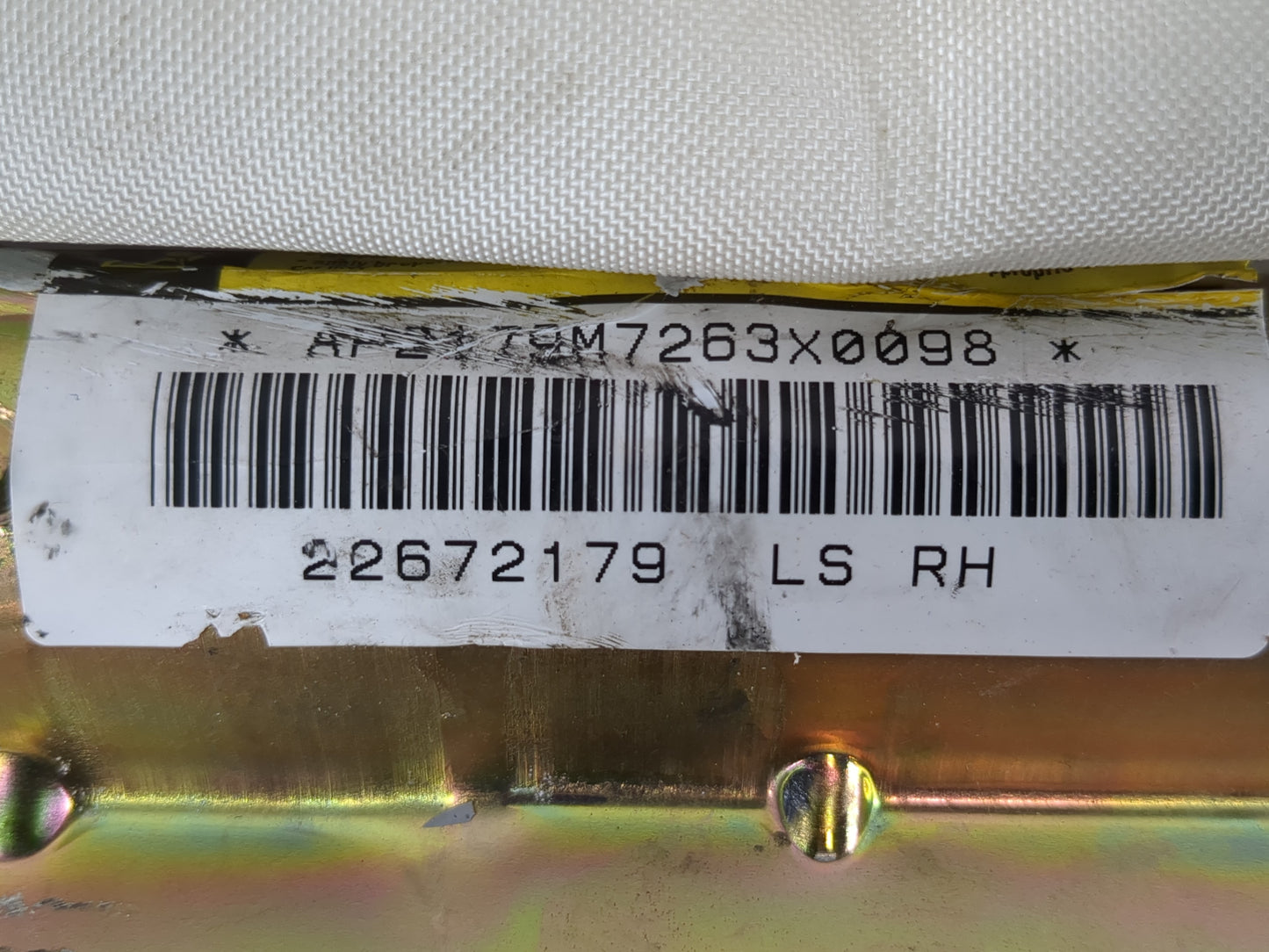 Saturn Ls Passenger Curtain Air Bag Oem - Oemusedautoparts1.com