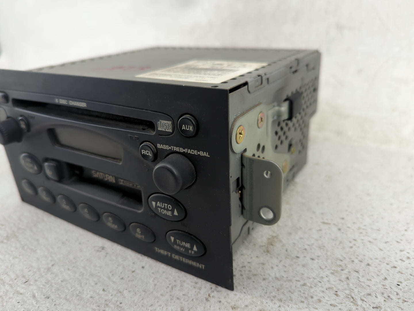 2002 Saturn L Series Radio AM FM Cd Player Receiver Replacement P/N:22684454 CQ-EG1160Z Fits OEM Used Auto Parts - Oemusedau