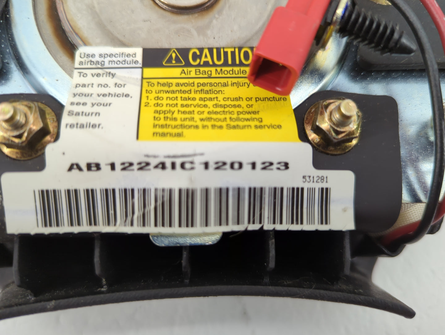 Saturn Saturn S Series Air Bag Driver Left Steering Wheel Mounted - Oemusedautoparts1.com