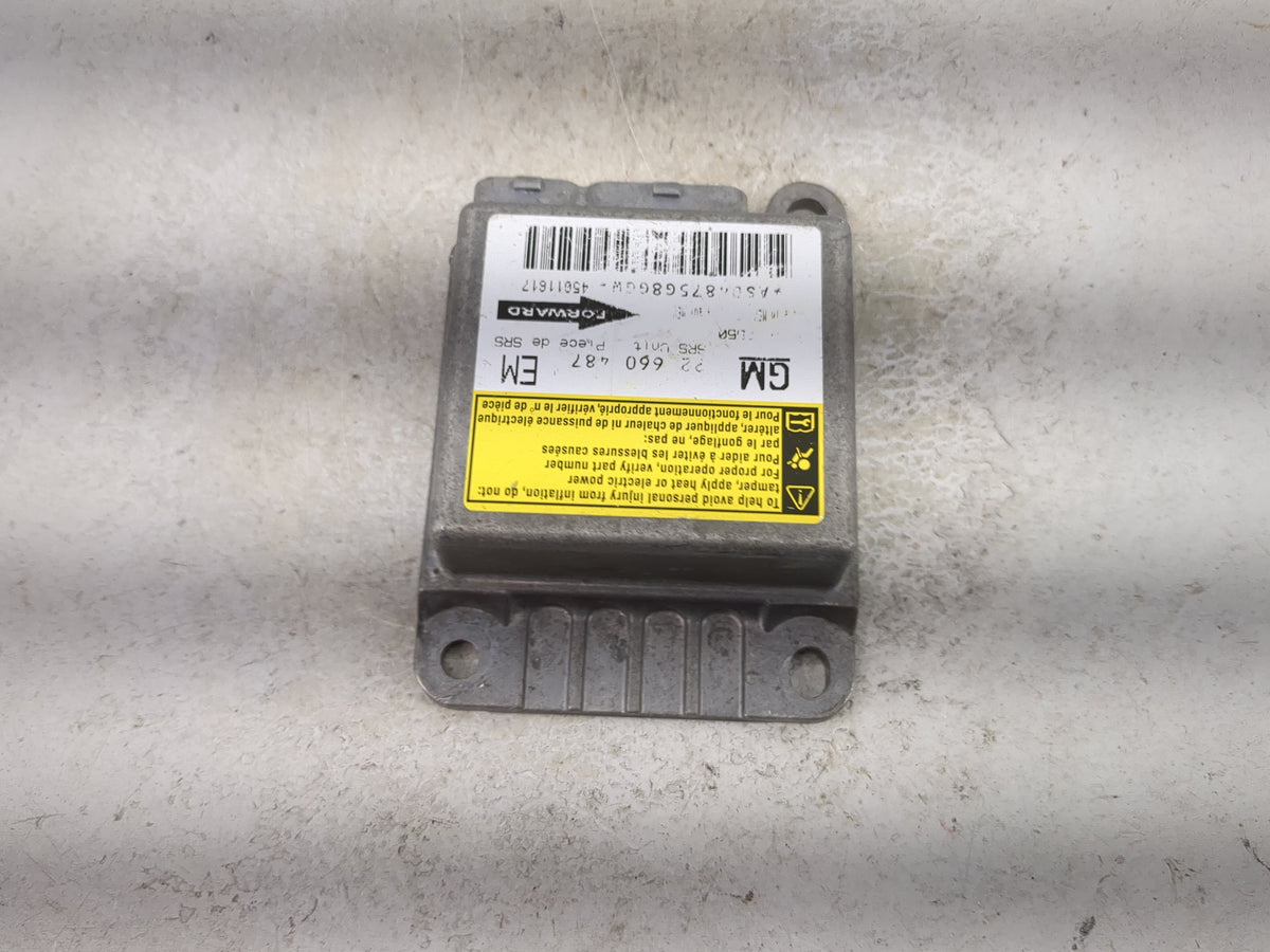 Saturn Sl Safety Restraint Srs Airbag Control Module 22660487 - Oemusedautoparts1.com