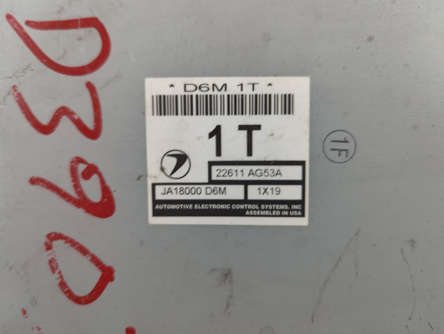 2002 Subaru Legacy PCM Engine Control Computer ECU ECM PCU OEM P/N:22611 AG53A JA18000 D6M Fits OEM Used Auto Parts - Oemuse