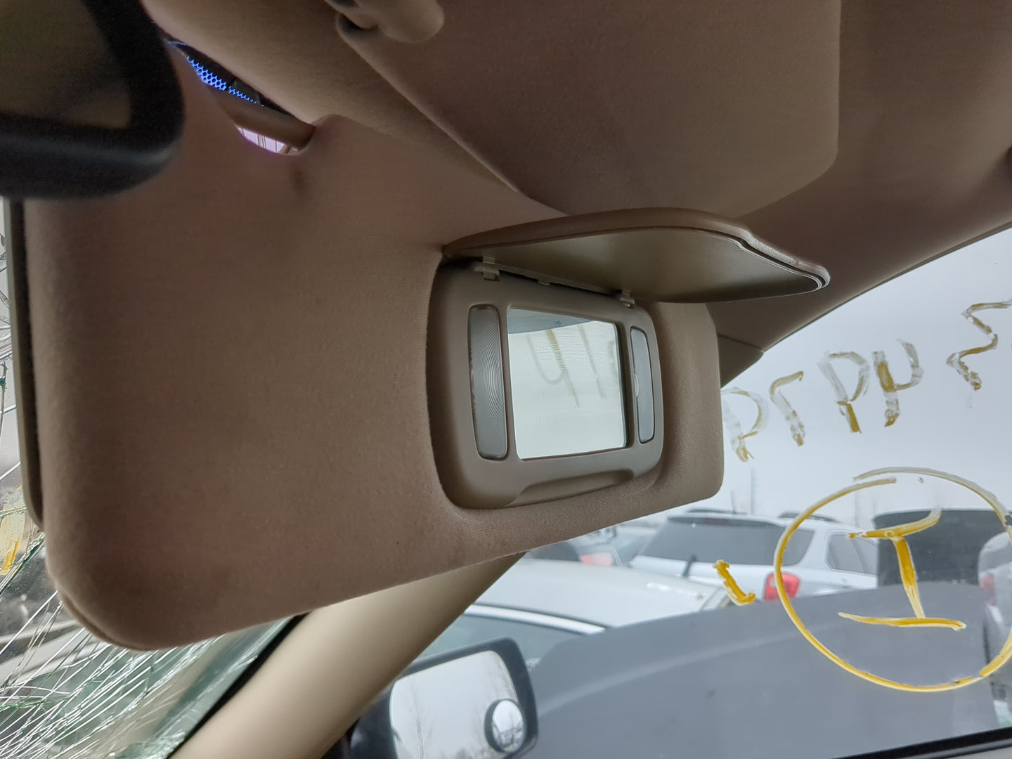 2002-2004 Toyota Avalon Sun Visor Shade Replacement Passenger Right Mirror Fits Fits 2002 2003 2004 2005 OEM Used Auto Parts