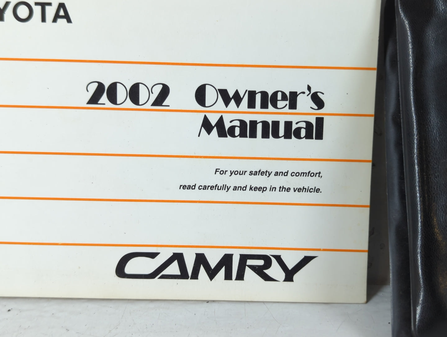 2002 Toyota Camry Owners Manual Book Guide P/N:01999-33544 OEM Used Auto Parts - Oemusedautoparts1.com