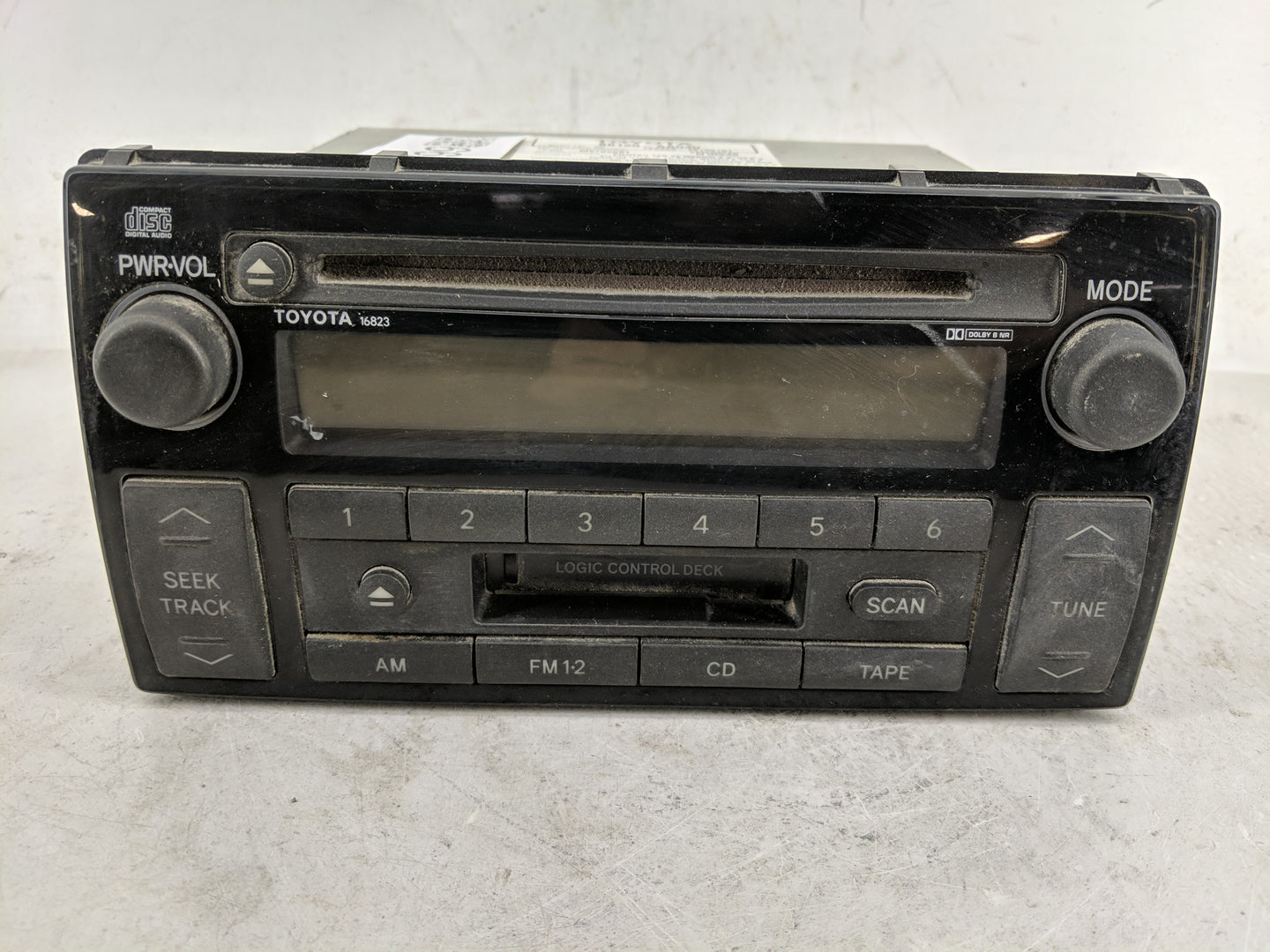 2002-2004 Toyota Camry Radio AM FM Cd Player Receiver Replacement P/N:86120-AA040 Fits Fits 2002 2003 2004 OEM Used Auto Par
