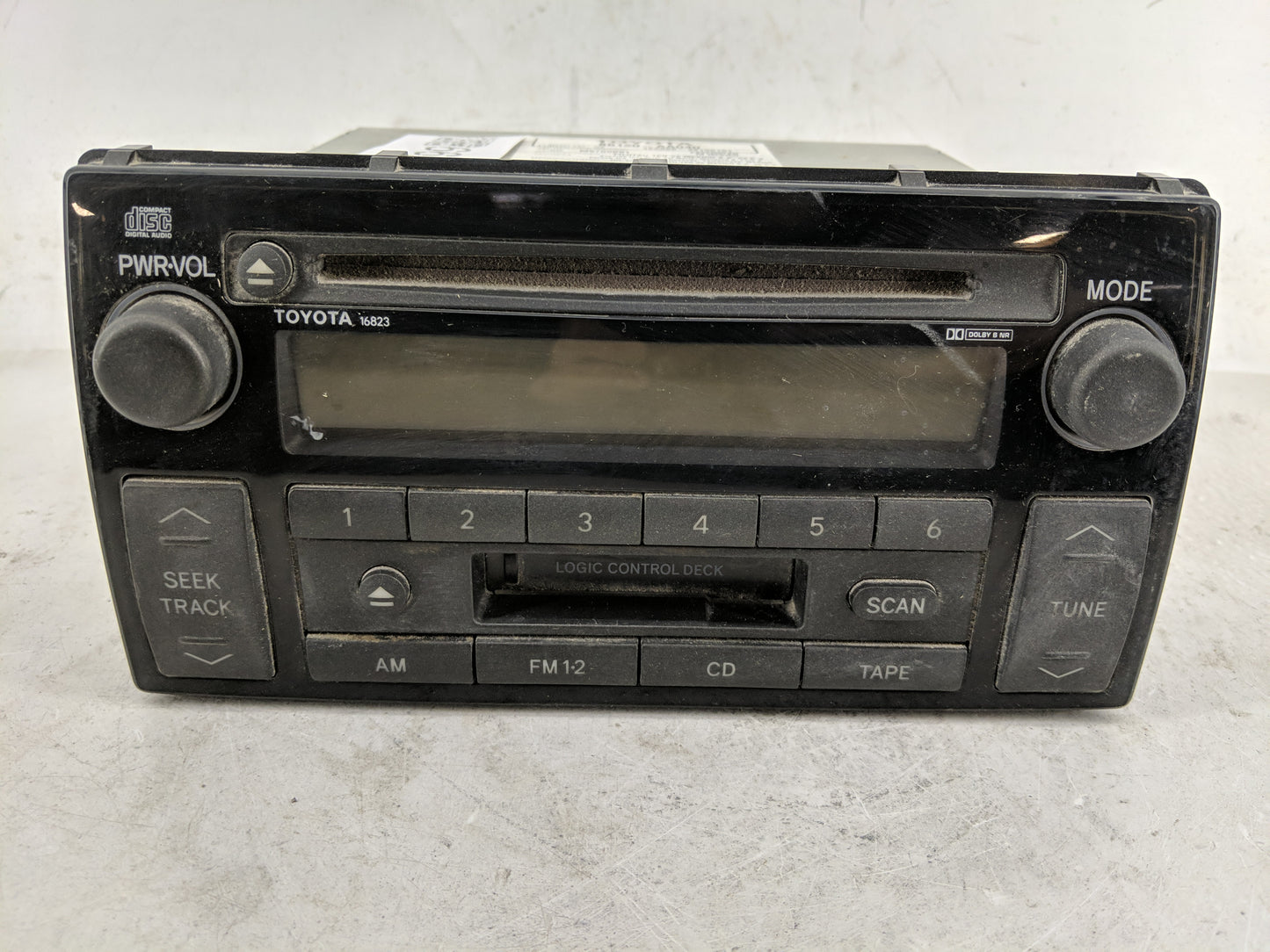 2002-2004 Toyota Camry Radio AM FM Cd Player Receiver Replacement P/N:86120-AA040 Fits Fits 2002 2003 2004 OEM Used Auto Par