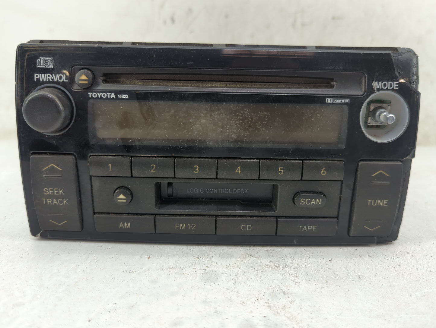 2002-2004 Toyota Camry Radio AM FM Cd Player Receiver Replacement P/N:86120-AA040 122000-3210A101 Fits Fits 2002 2003 2004 O