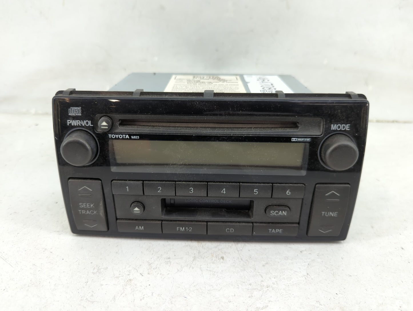 2002-2004 Toyota Camry Radio AM FM Cd Player Receiver Replacement P/N:86120-AA040 122000-3210A101 Fits Fits 2002 2003 2004 O