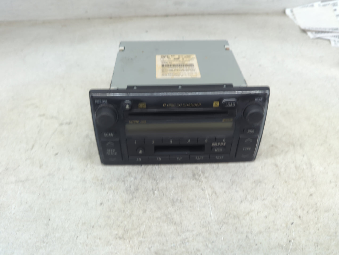 2002-2004 Toyota Camry Radio AM FM Cd Player Receiver Replacement P/N:86120-AA060 CQ-ES8160Z Fits Fits 2002 2003 2004 OEM Us