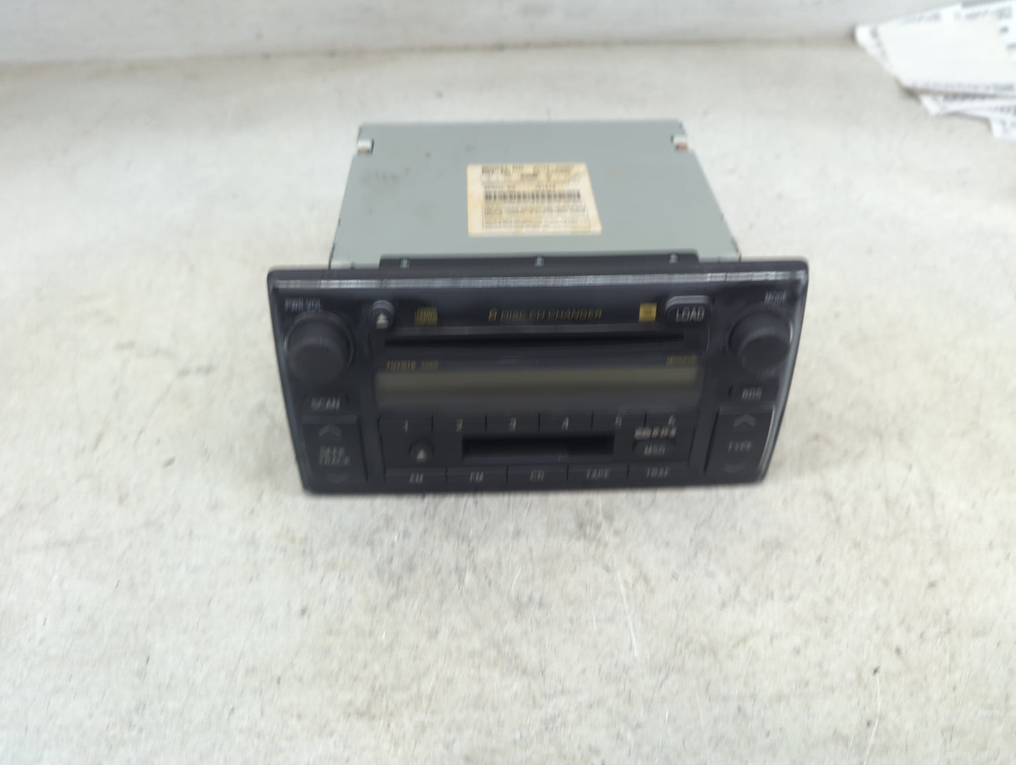 2002-2004 Toyota Camry Radio AM FM Cd Player Receiver Replacement P/N:86120-AA060 CQ-ES8160Z Fits Fits 2002 2003 2004 OEM Us