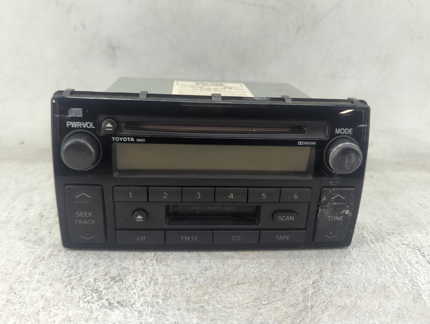 2002-2004 Toyota Camry Radio AM FM Cd Player Receiver Replacement P/N:86120-AA040 122000-3210B101 Fits Fits 2002 2003 2004 O