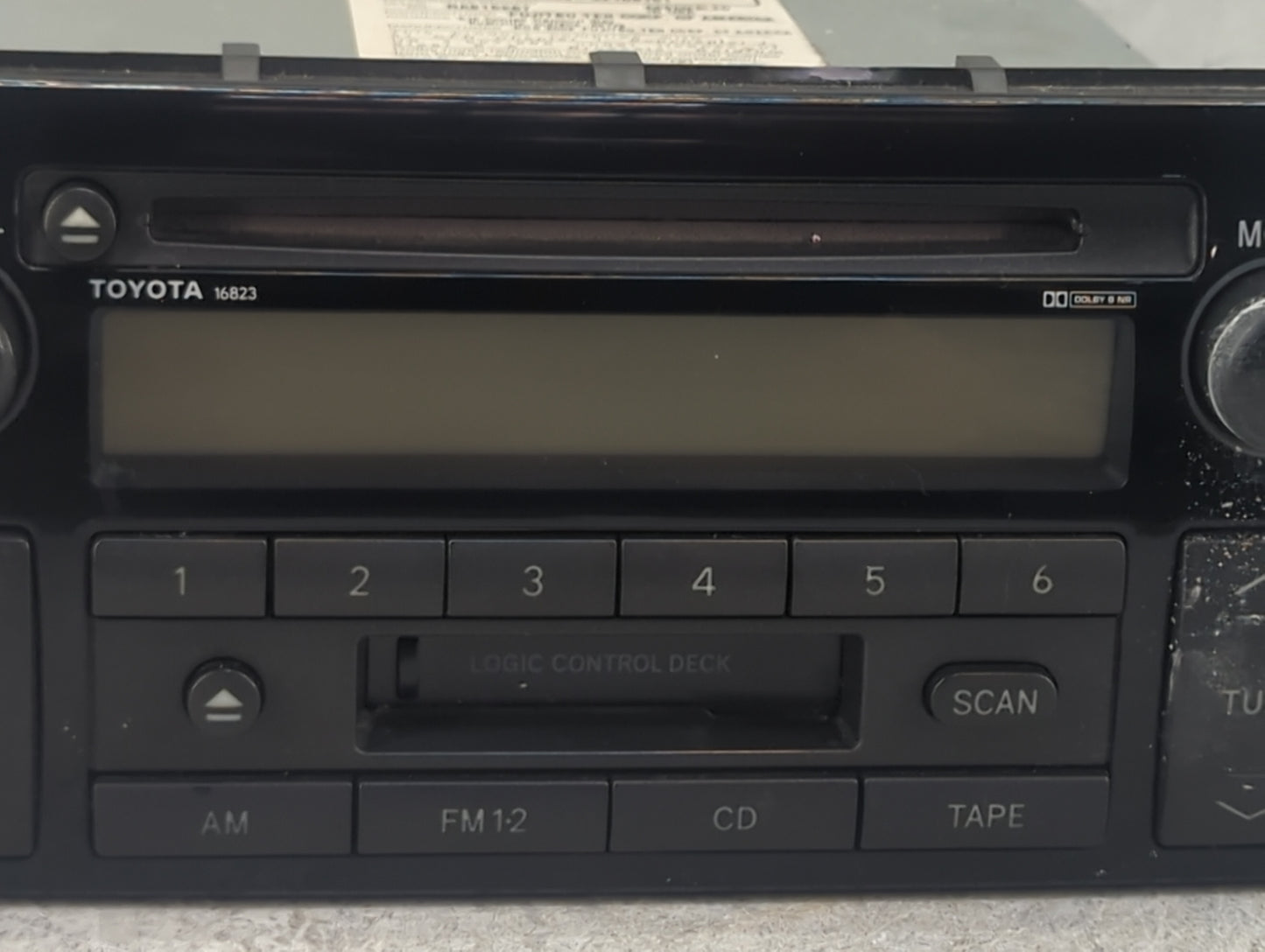 2002-2004 Toyota Camry Radio AM FM Cd Player Receiver Replacement P/N:86120-AA040 122000-3210B101 Fits Fits 2002 2003 2004 O